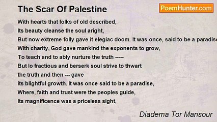 Diadema Tor Mansour - The Scar Of Palestine