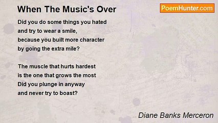 Diane Banks Merceron - When The Music's Over