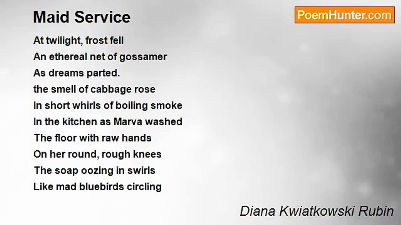 Diana Kwiatkowski Rubin - Maid Service