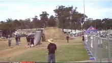 FMX Richo jumps downramp to downramp