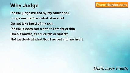 Doris June Fields - Why Judge