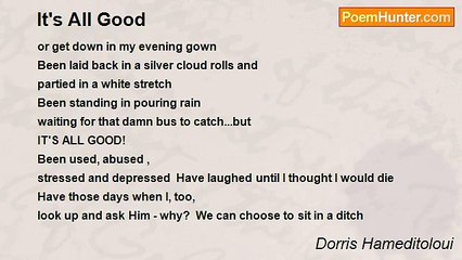 Dorris Hameditoloui - It's All Good