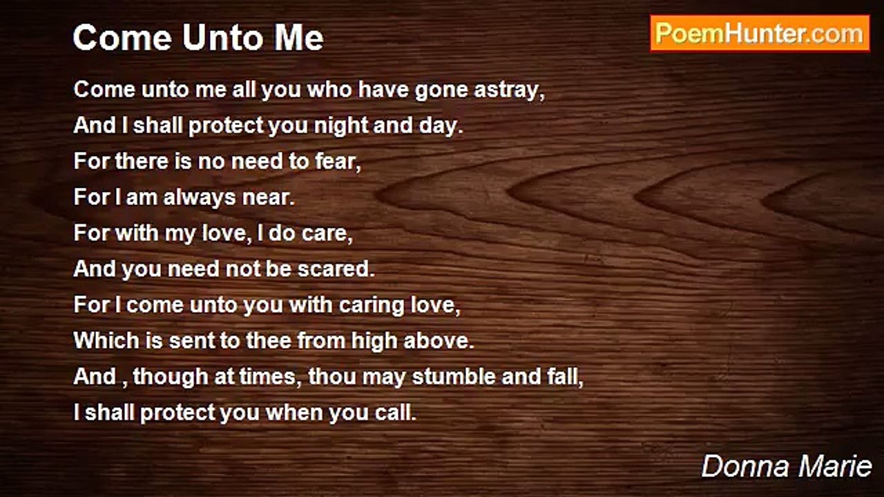 Donna Marie - Come Unto Me