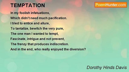 Dorothy Hinds Davis - TEMPTATION