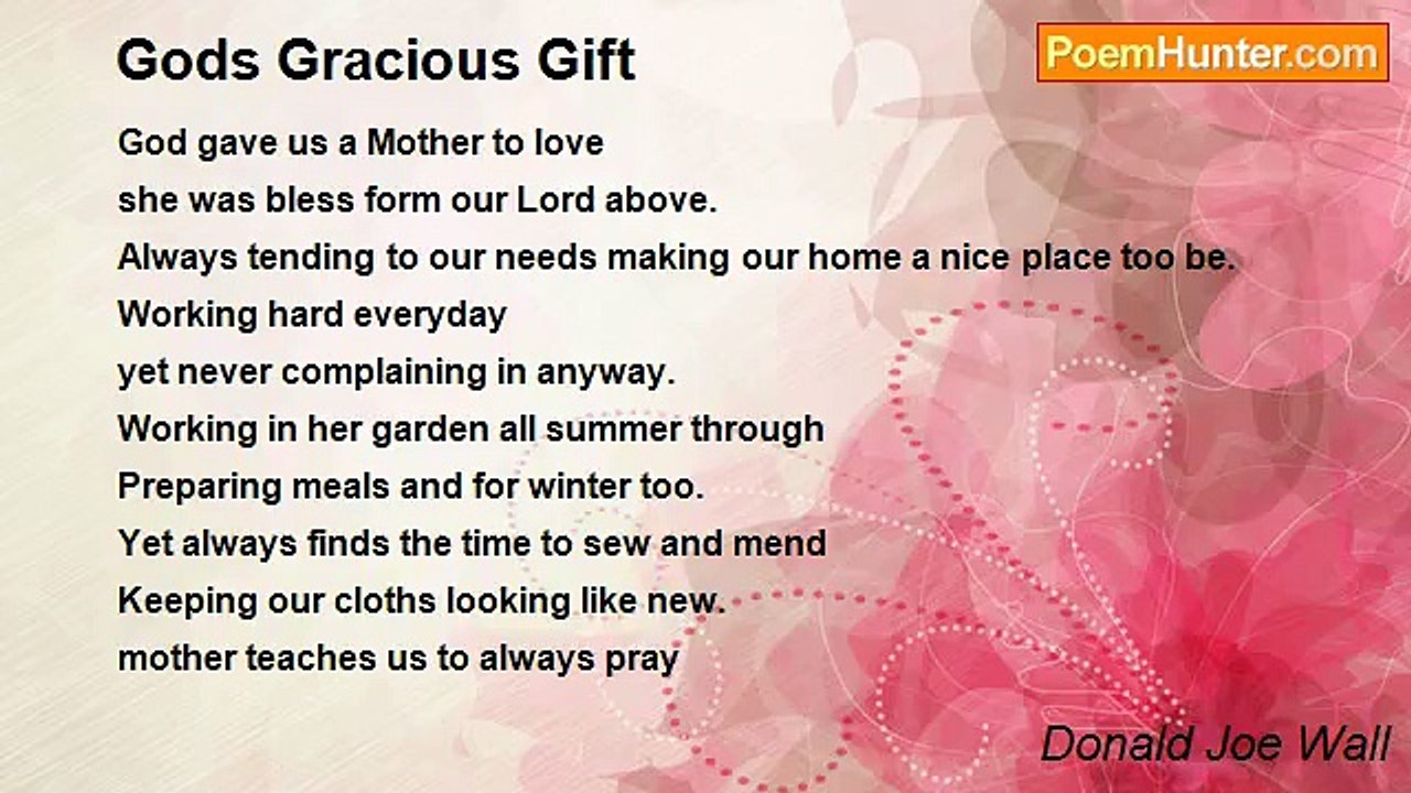 Donald Joe Wall - Gods Gracious Gift