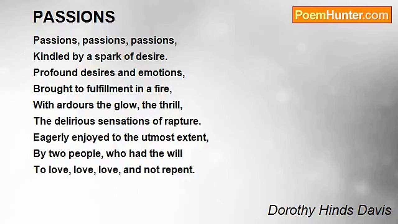 Dorothy Hinds Davis - PASSIONS