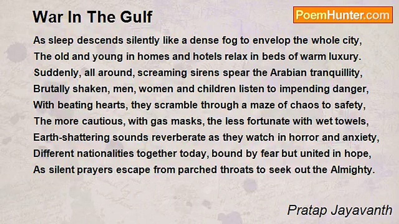 Pratap Jayavanth - War In The Gulf