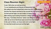 Edith Lo Bue - Class Reunion Night