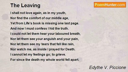 Edythe V. Piccione - The Leaving