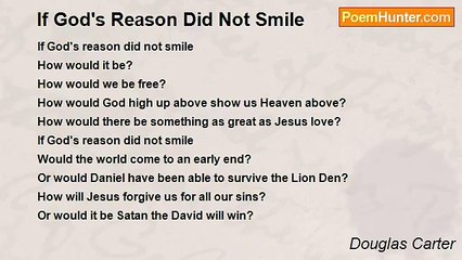 Douglas Carter - If God's Reason Did Not Smile