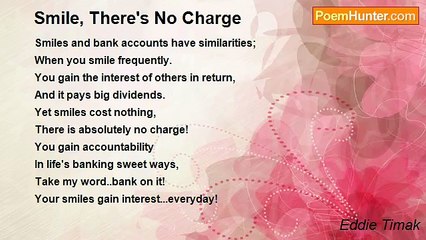 Eddie Timak - Smile, There's No Charge