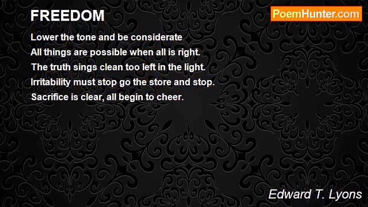 Edward T. Lyons - FREEDOM