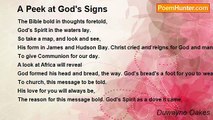 Duwayne Oakes - A Peek at God's Signs