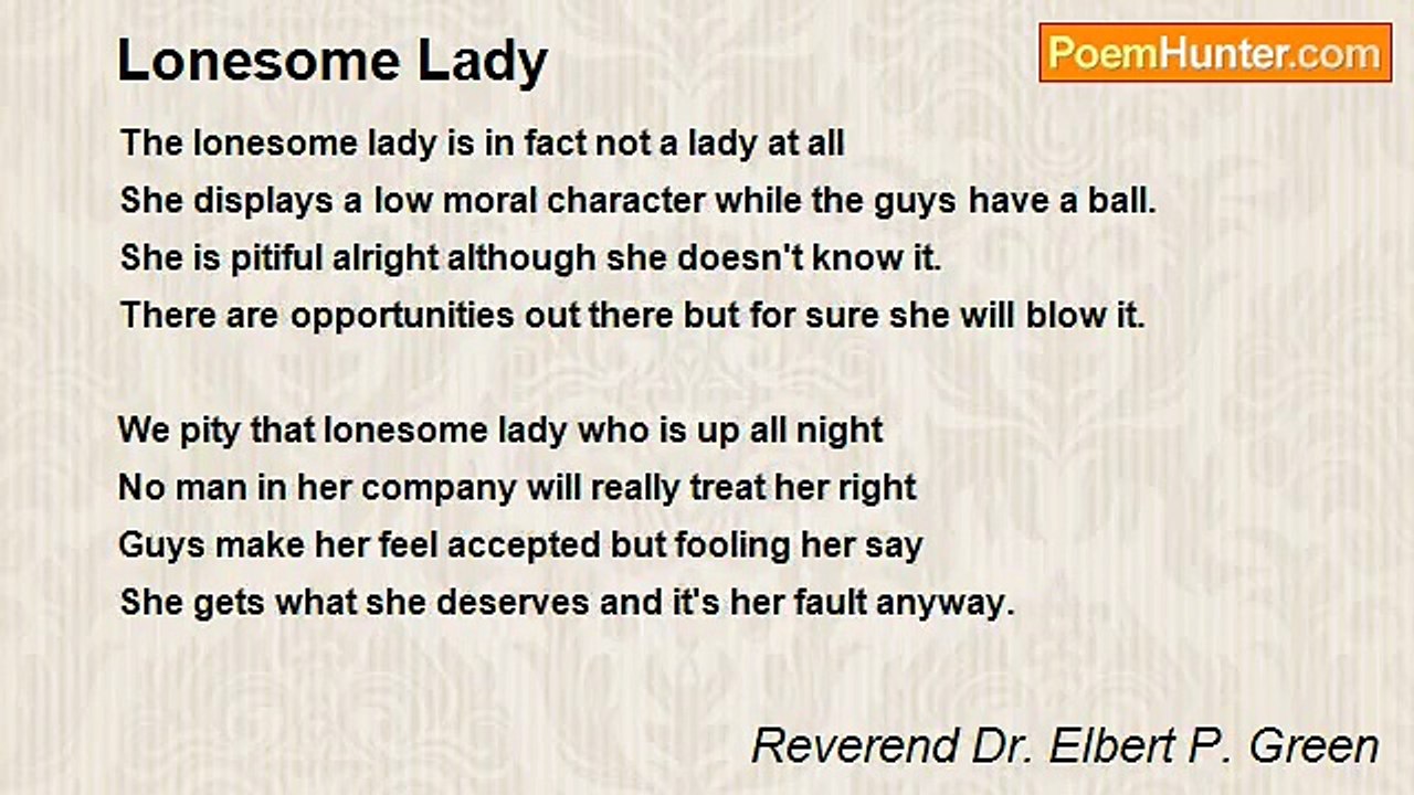 Reverend Dr. Elbert P. Green - Lonesome Lady