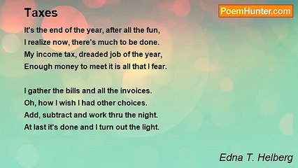Edna T. Helberg - Taxes