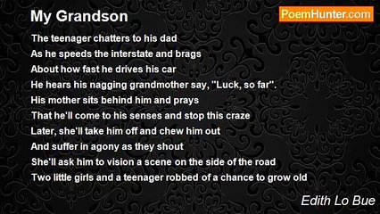 Edith Lo Bue - My Grandson