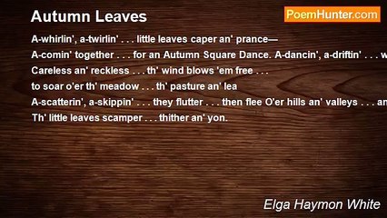 Elga Haymon White - Autumn Leaves