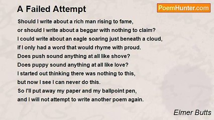 Elmer Butts - A Failed Attempt