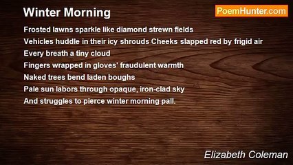 Elizabeth Coleman - Winter Morning