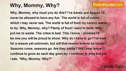 Estelle Paris - Why, Mommy, Why?