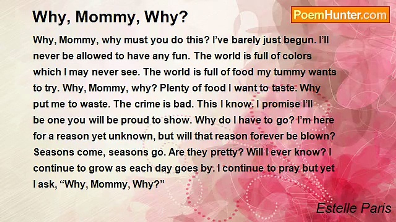 Estelle Paris - Why, Mommy, Why?
