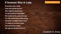 Elizabeth B. Arney - If Summer Was A Lady