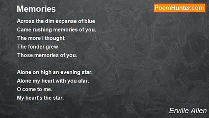 Erville Allen - Memories