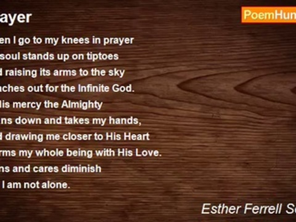 Esther Ferrell Seadeek - Prayer