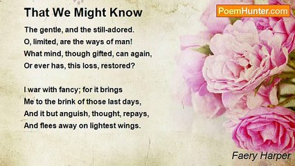 Faery Harper - That We Might Know