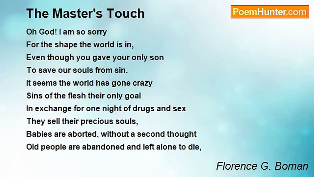 Florence G. Boman - The Master's Touch