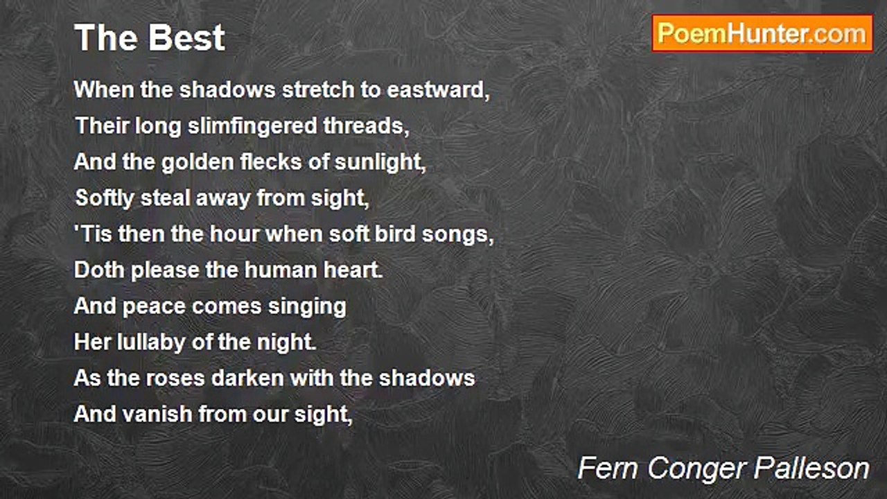 Fern Conger Palleson - The Best