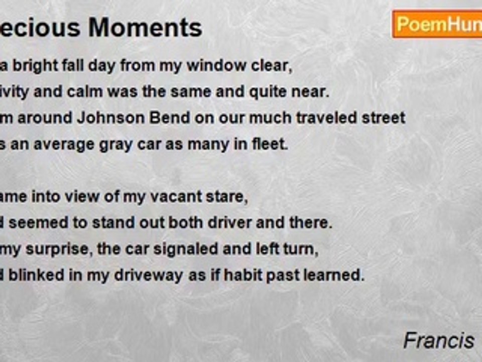 Francis W. Huff - Precious Moments