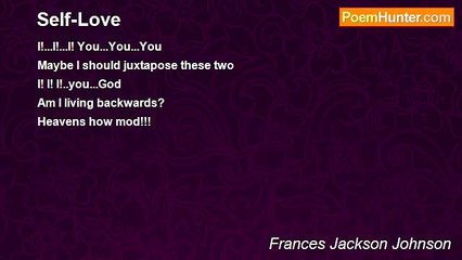 Frances Jackson Johnson - Self-Love