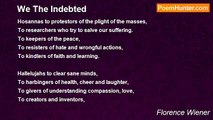 Florence Wiener - We The Indebted