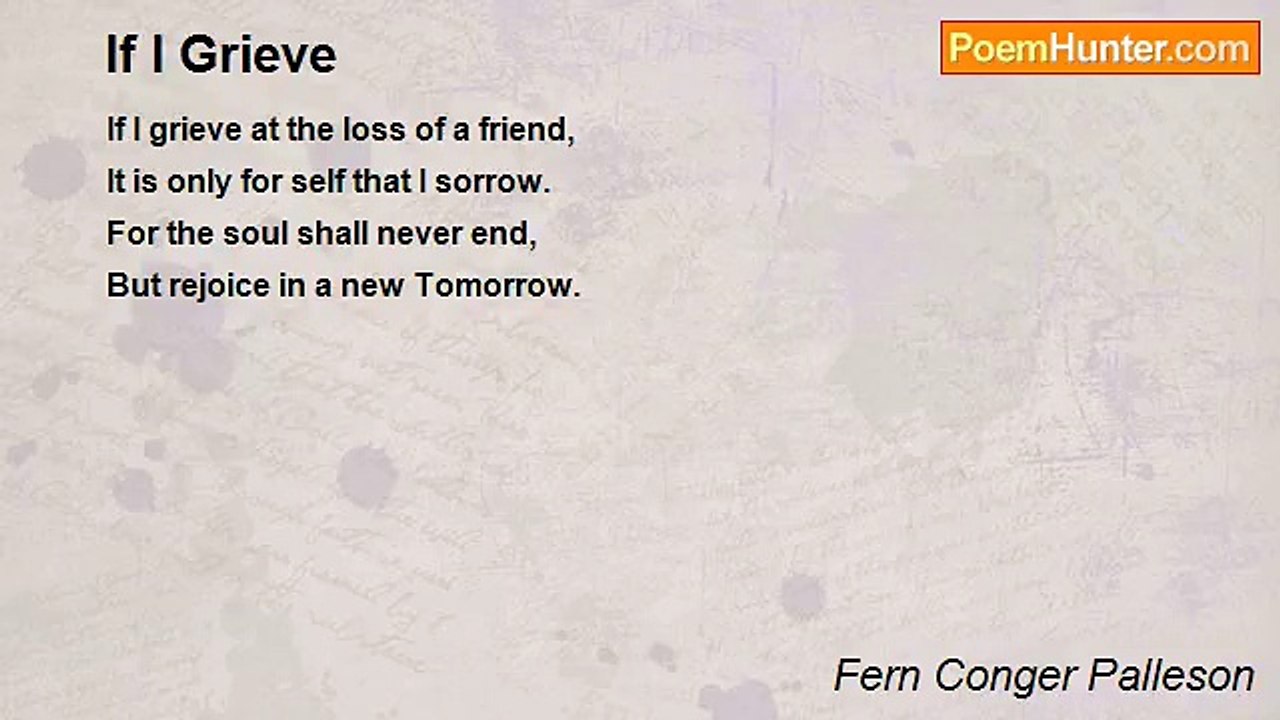 Fern Conger Palleson - If I Grieve