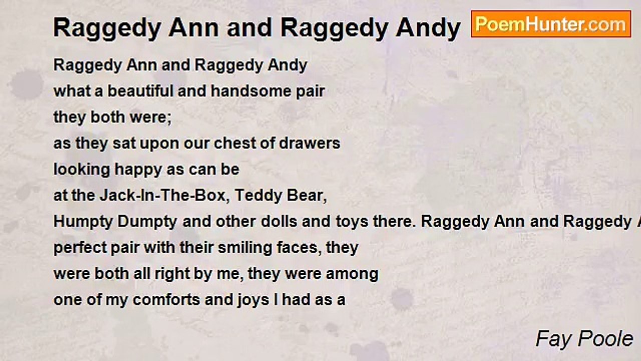 Fay Poole - Raggedy Ann and Raggedy Andy