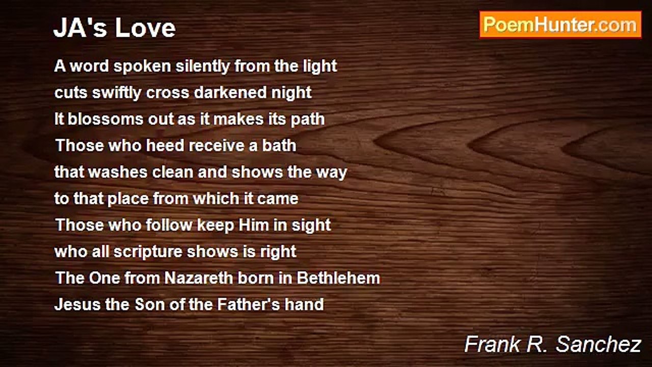 Frank R. Sanchez - JA's Love