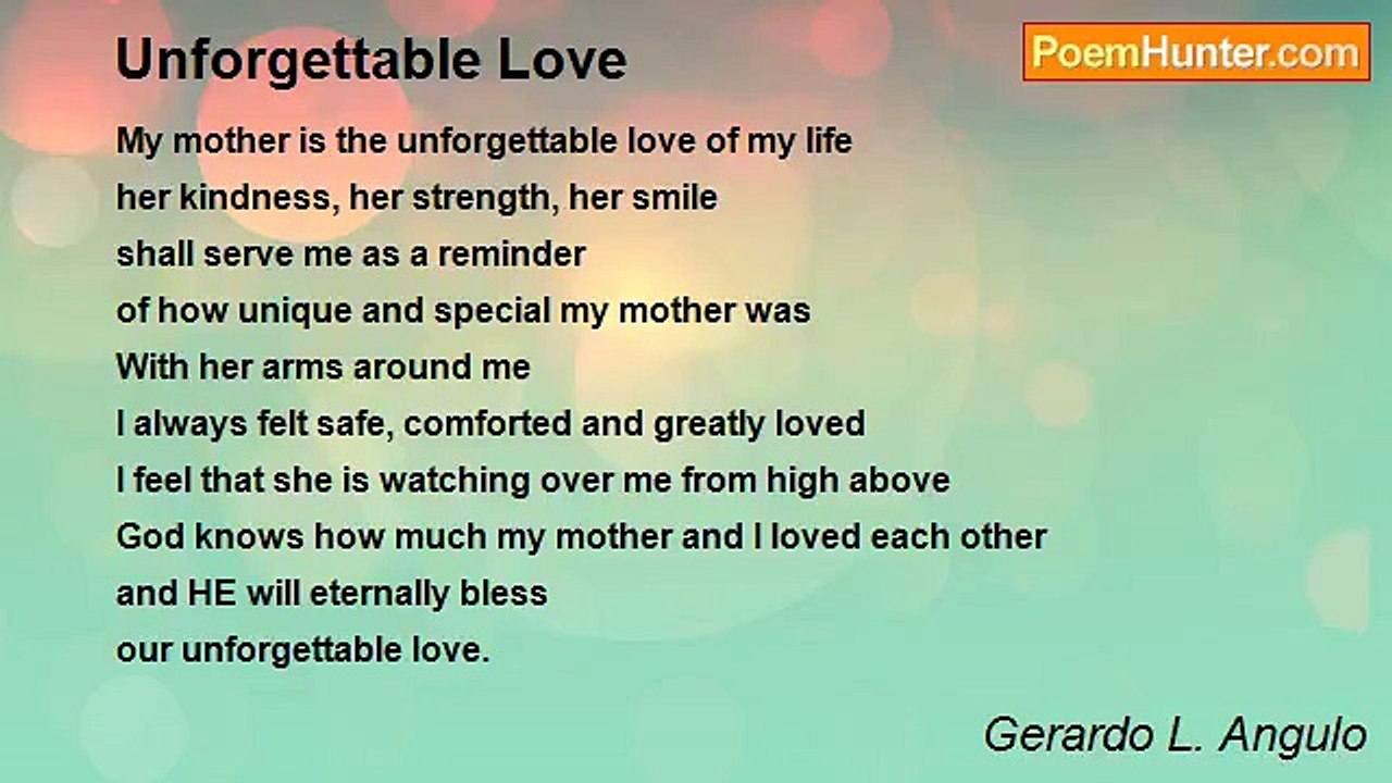 Gerardo L. Angulo - Unforgettable Love