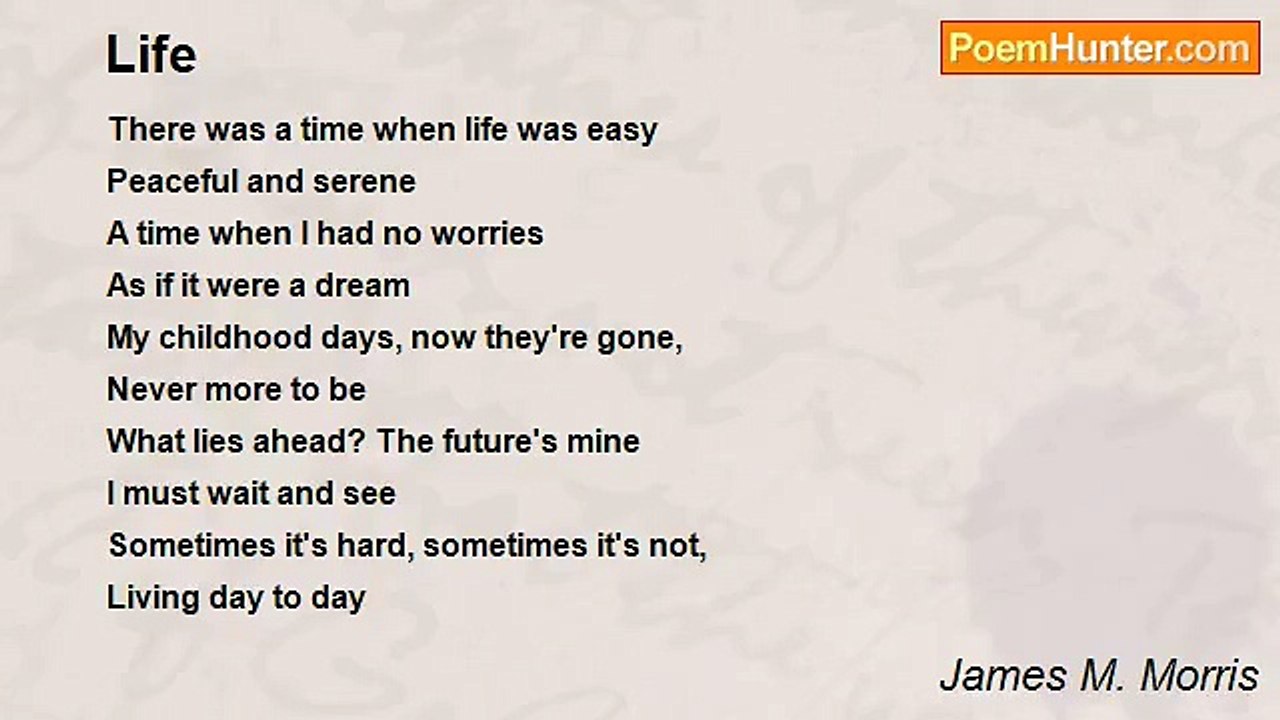James M. Morris - Life