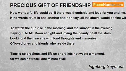 Ingeborg Seymour - PRECIOUS GIFT OF FRIENDSHIP
