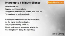 Ian Cushing - Impromptu 1-Minute Silence