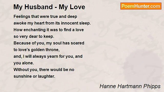 Hanne Hartmann Phipps - My Husband - My Love
