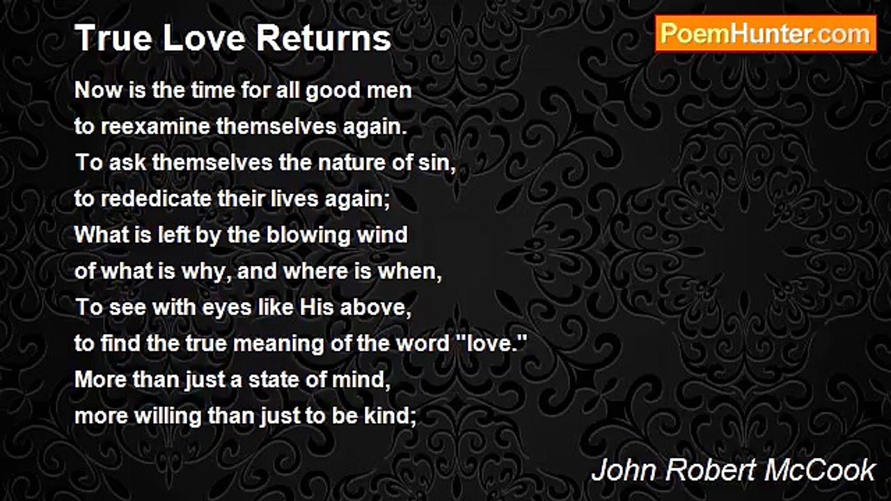 John Robert McCook - True Love Returns