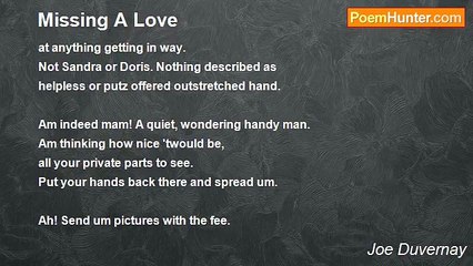 Joe Duvernay - Missing A Love