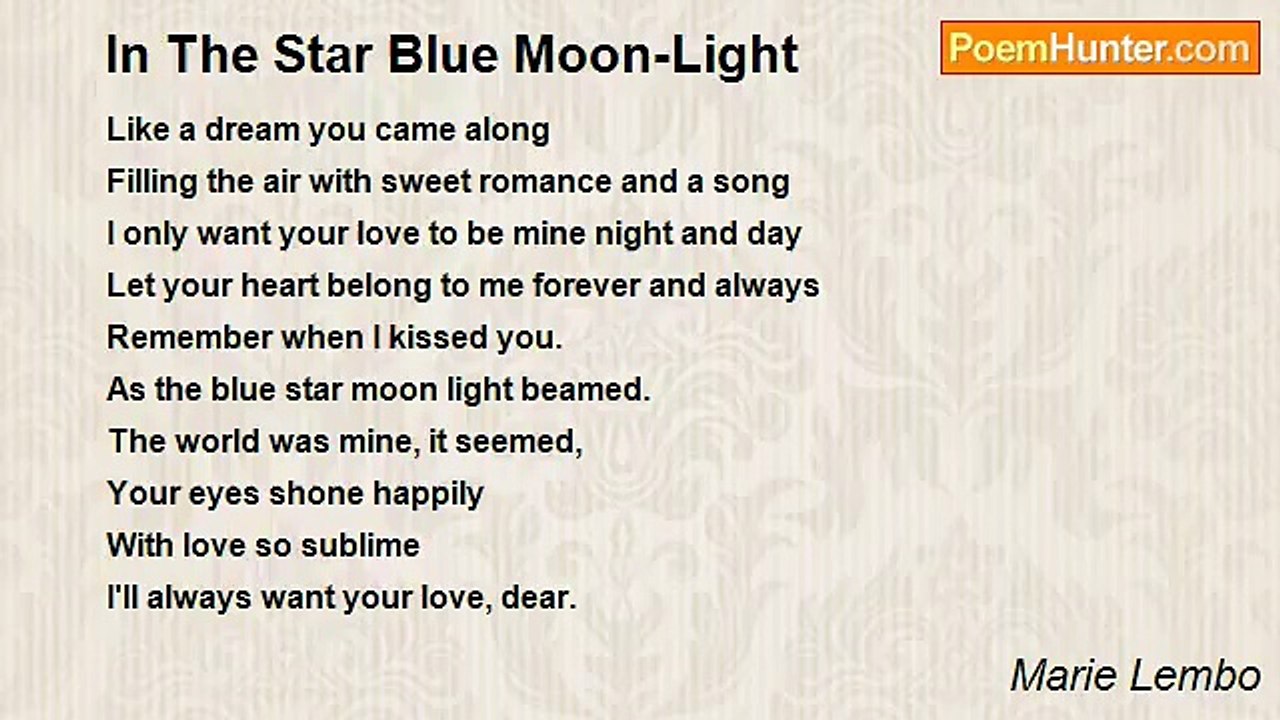 Marie Lembo - In The Star Blue Moon-Light
