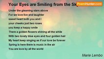 Marie Lembo - Your Eyes are Smiling from the Sky