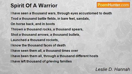 Leslie D. Hannah - Spirit Of A Warrior