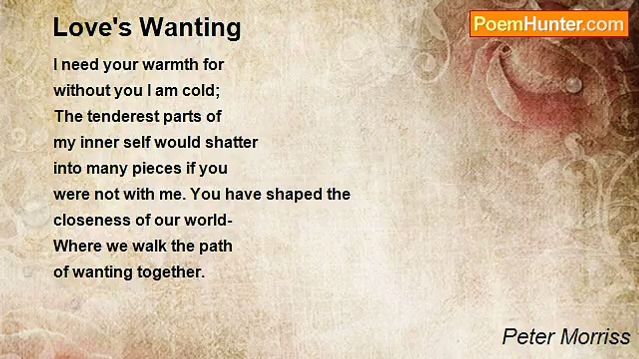 Peter Morriss - Love's Wanting