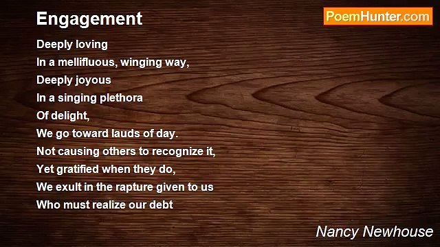 Nancy Newhouse - Engagement