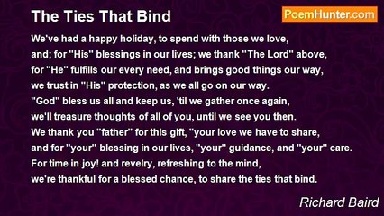 Richard Baird - The Ties That Bind